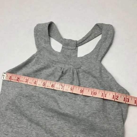 HYDE Yoga Organic Shelf Bra Racerback Grey Tank Women's Size XS - Picture 8 of 8